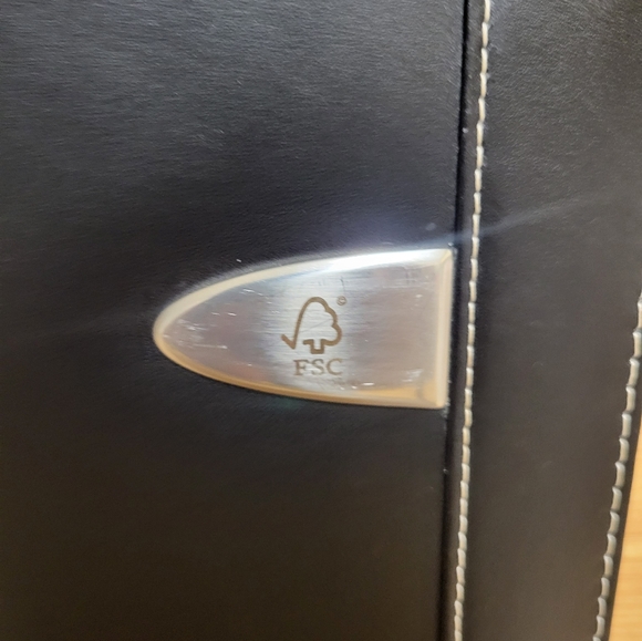 Leather Black Padfolio City National Bank - Picture 5 of 7